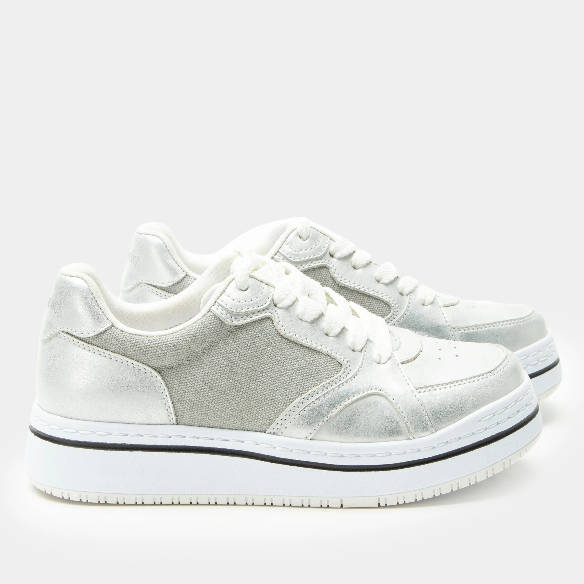 Alyster Shimmer Silver Shoe - Image 3