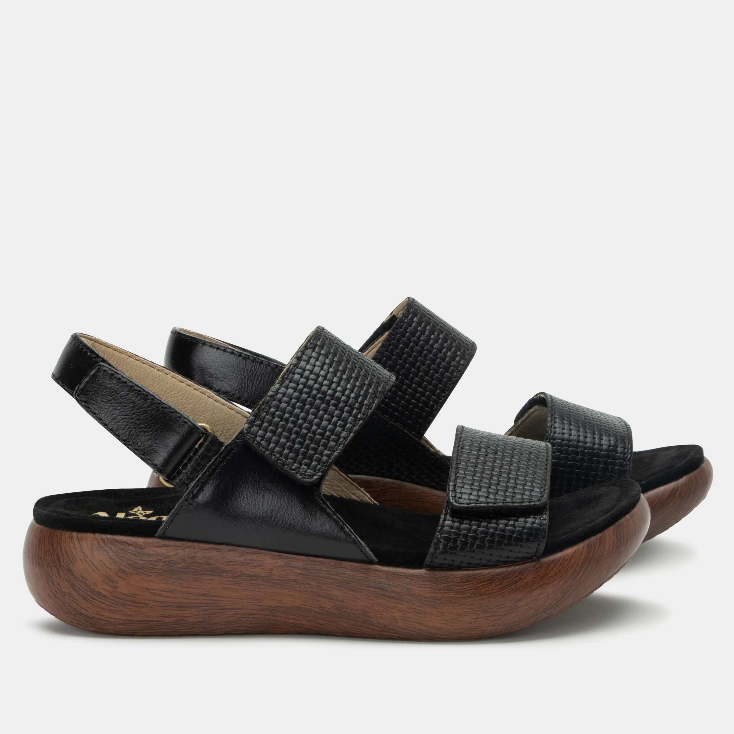 Bailee Woven Noir Sandal - Image 3