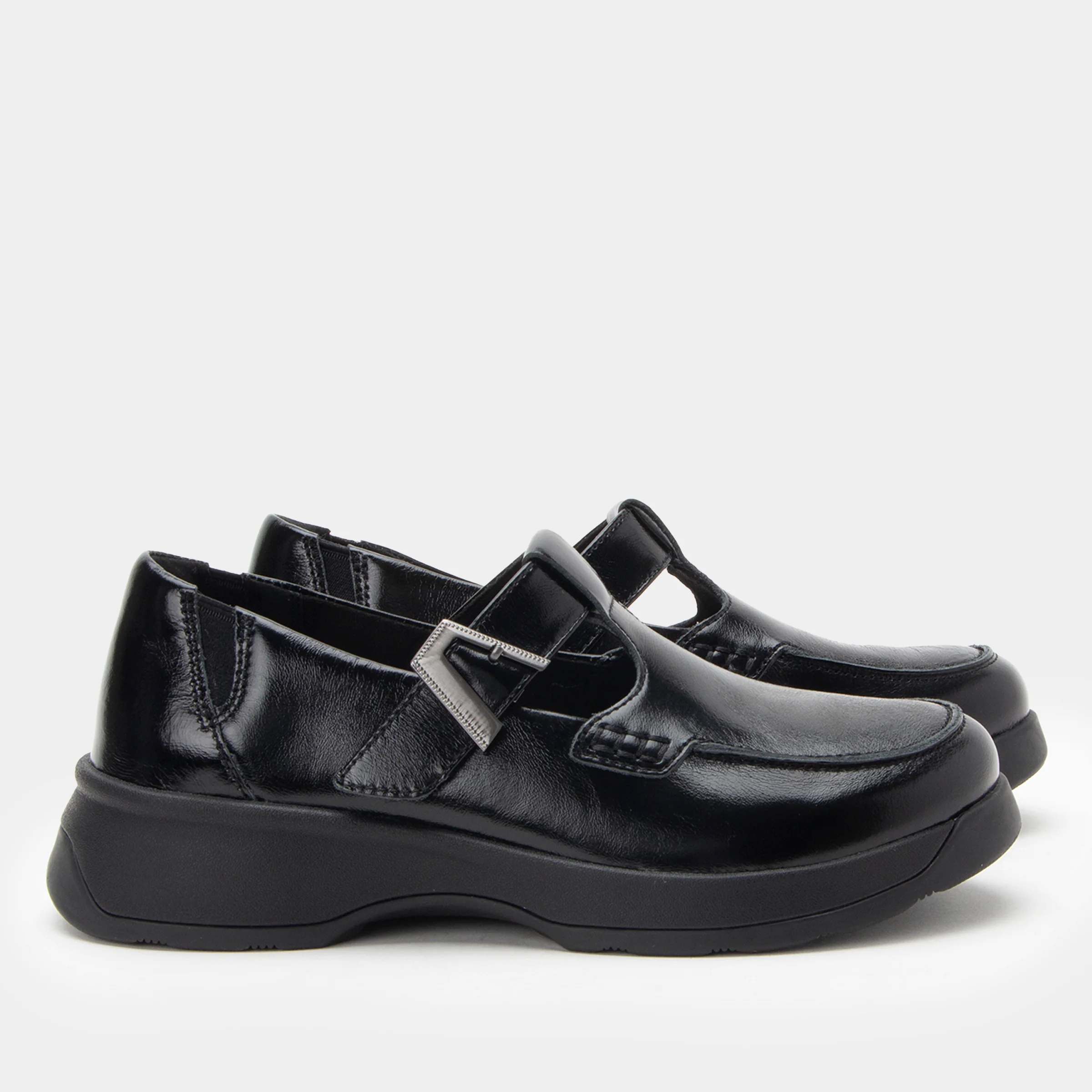 Jensie Glazed Black Shoe - Image 3