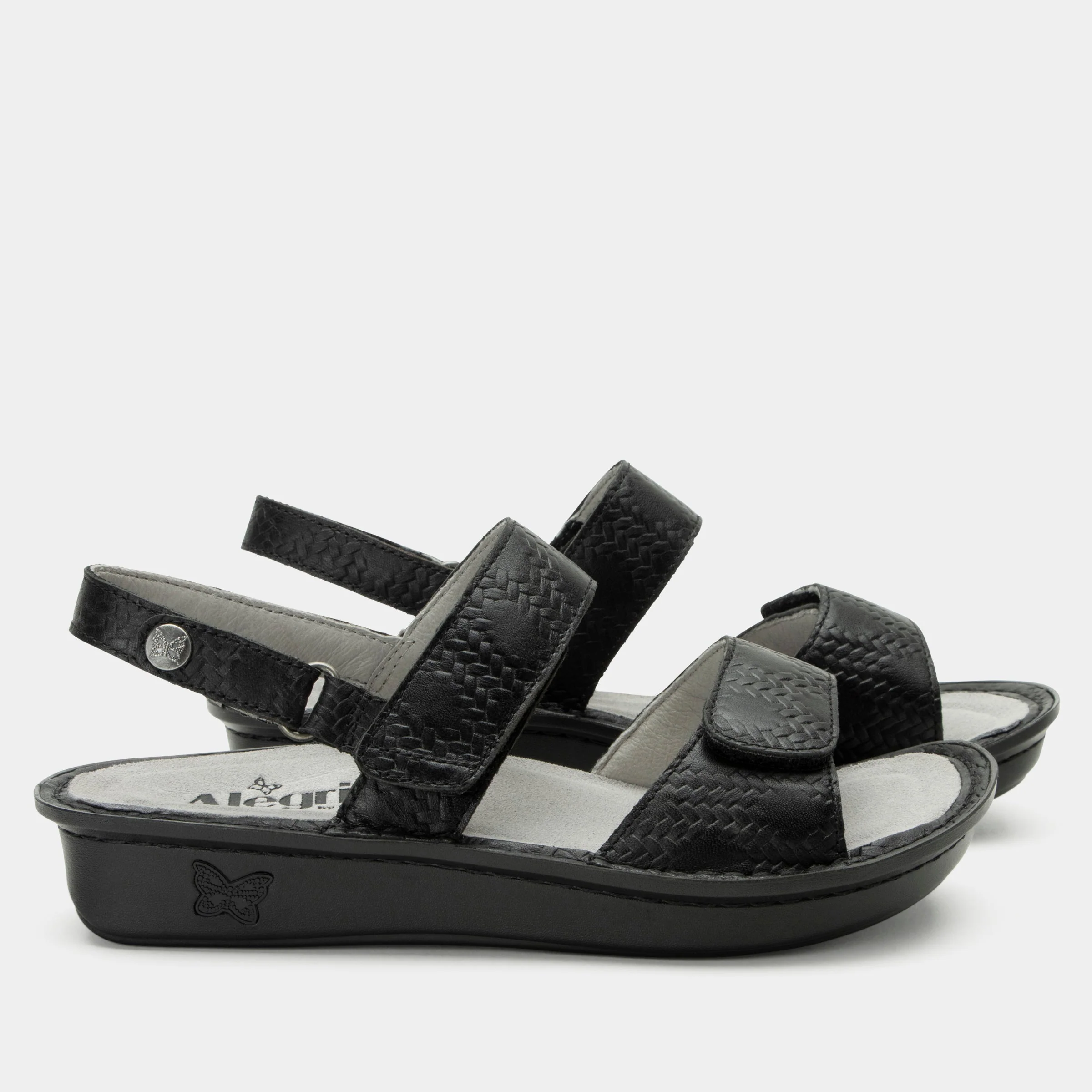 Verona Basketry Black Sandal - Image 2