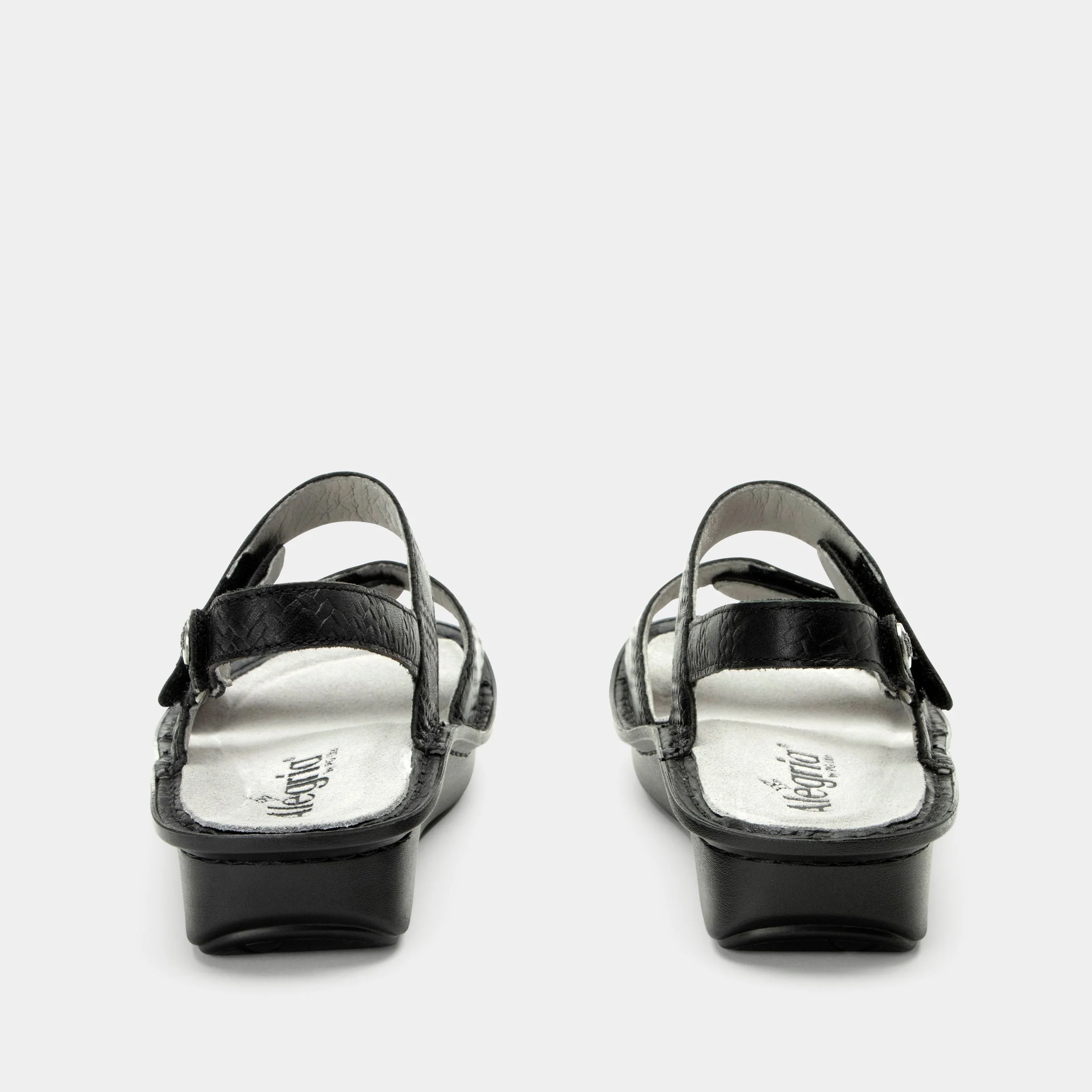 Verona Basketry Black Sandal - Image 3