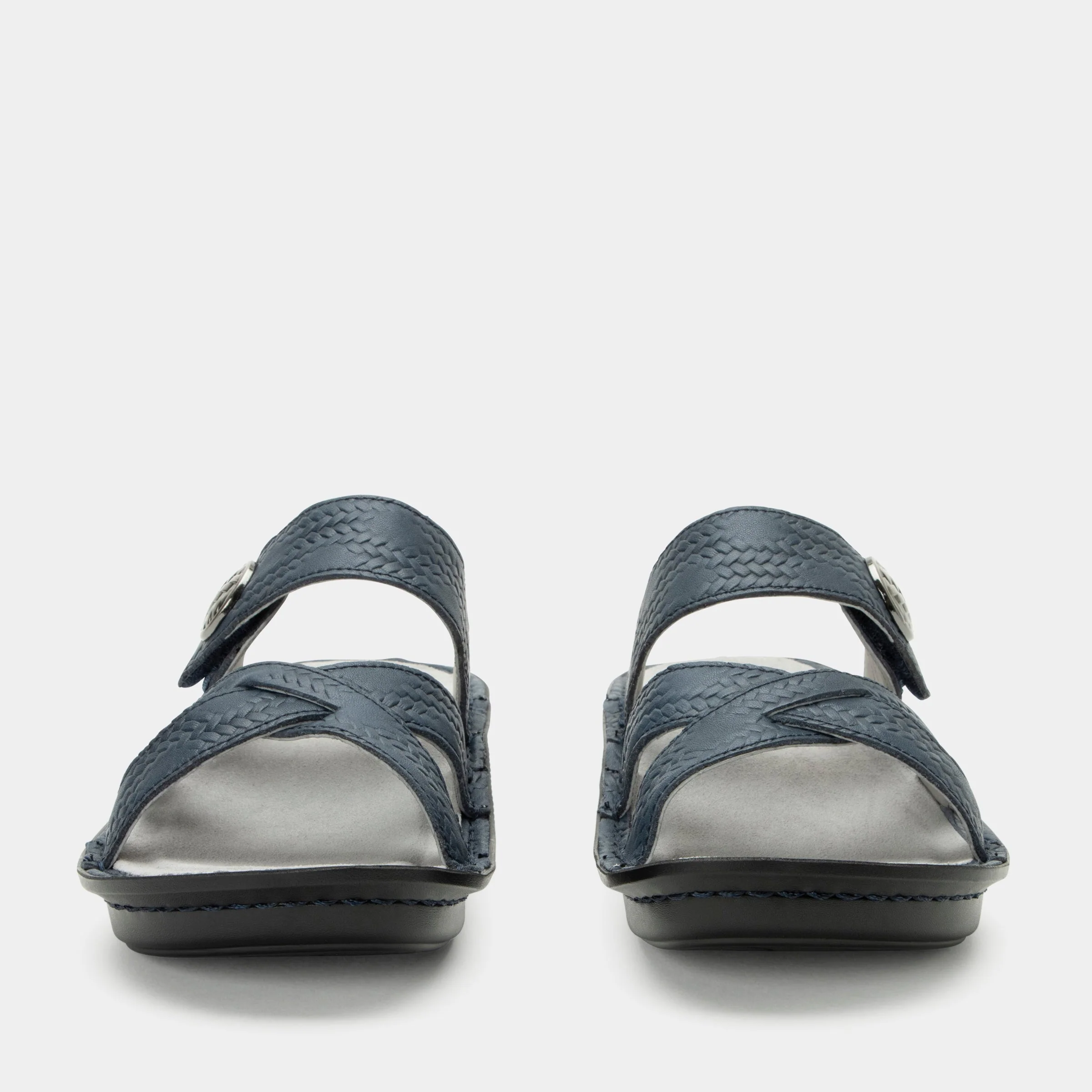 Victoriah Basketry Navy Sandal - Image 5